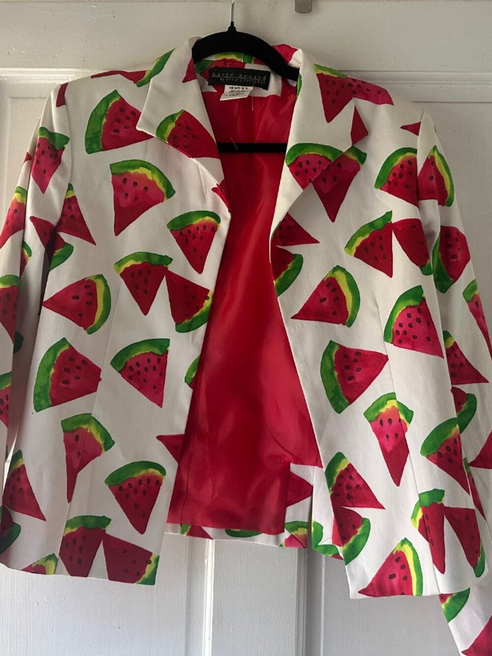 Harvé Benard Watermelon Print Blazer Size 10